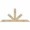 Ekena Millwork Saratoga Rough Sawn Timber Gable Bracket, Douglas Fir, 84"W x 38"H x 2"D x 6"F, 11/12 Pitch GBW084X38X0206SAR00RDF - alternate 1